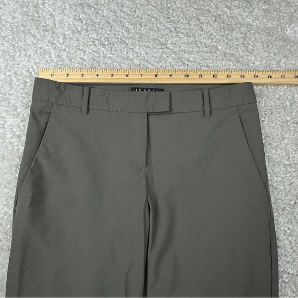 Theory Ashleen Tailor Wool Blend Pants. Gray. Size 4. hemmed to 27” inse… - Picture 9 of 11